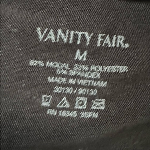 NWOT Vanity Fair Black Sz Med - Picture 11 of 13